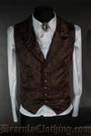 Brown Brocade Waistcoat