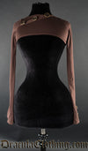 Brown Skinnyfit Button Shrug