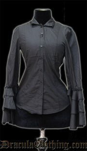 Black Buckle Blouse