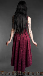 Burgundy Bat Succubus Dress