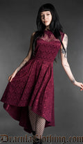 Burgundy Bat Succubus Dress