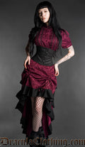 Burgundy Edwardian Blouse
