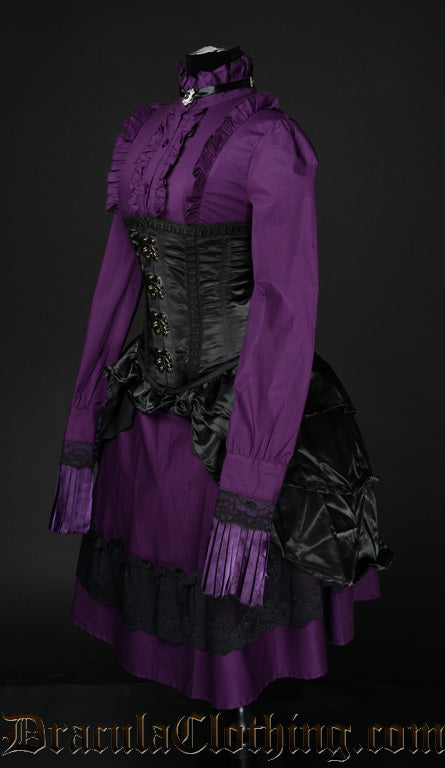 Purple Ruffle Blouse