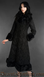 Chenille Brocade Winter Coat