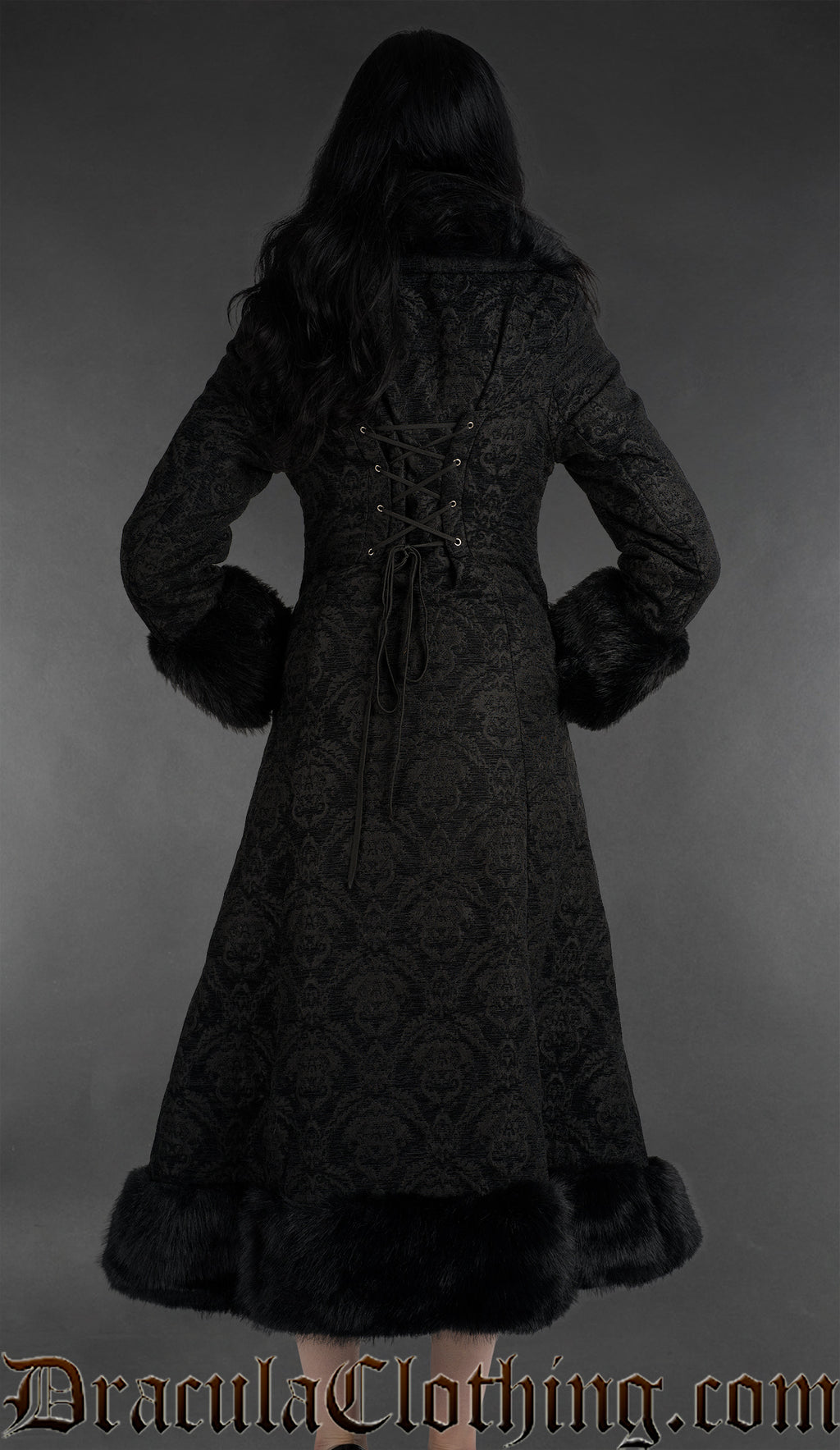Chenille Brocade Winter Coat