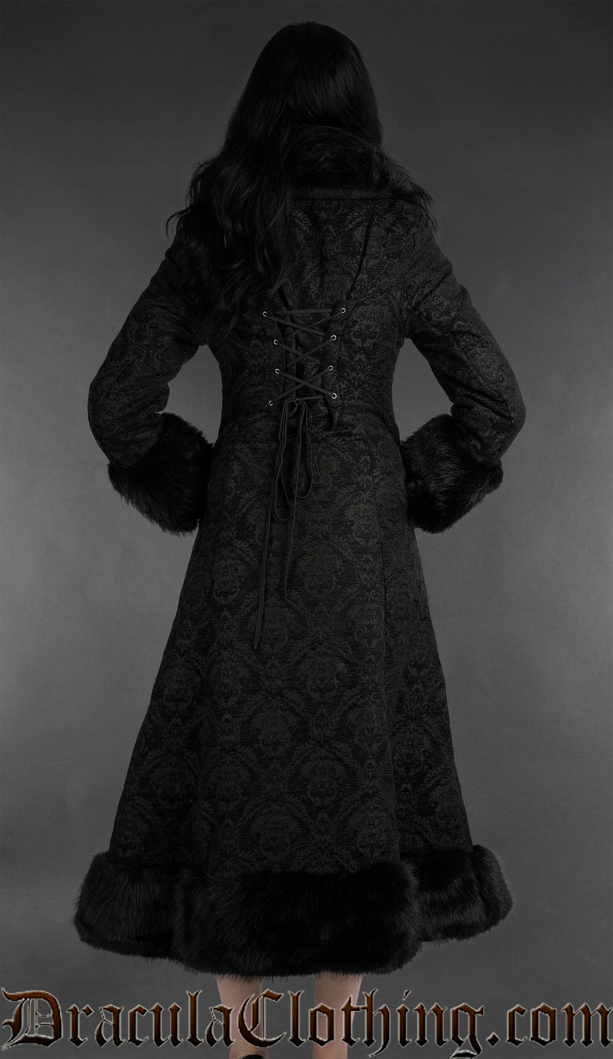 Chenille Brocade Winter Coat