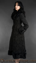 Chenille Brocade Winter Coat