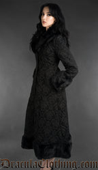 Chenille Brocade Winter Coat