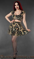 Cherub Velvet Short Skirt