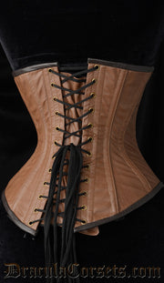 Classic Leather Steampunk Clasp Corset