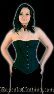 Pinstripe Overbust Corset 