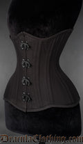 Cotton Black Clasp Extreme Waist Corset