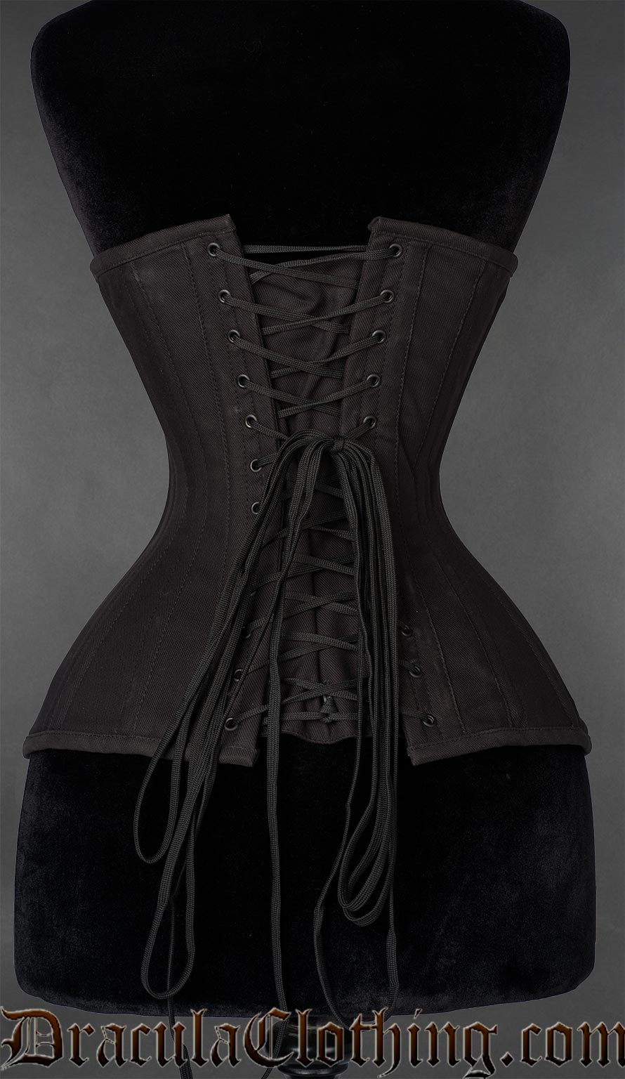 Cotton Black Clasp Extreme Waist Corset