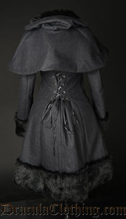 Dark Grey Thick Winter Wool Coat