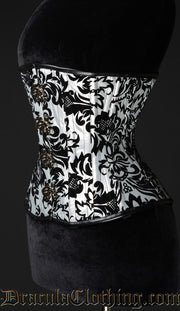 DOUBLE BONED BROCADE CORSET