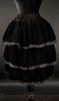 Black Velvet Skirt