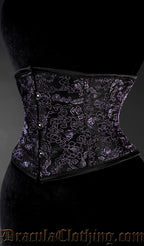 Purple Brocade Dragon Waist Cincher