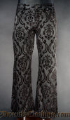 Black Brocade Boots Pants