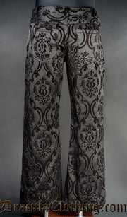 Black Brocade Boots Pants