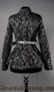 Black Brocade Vendetta Jacket