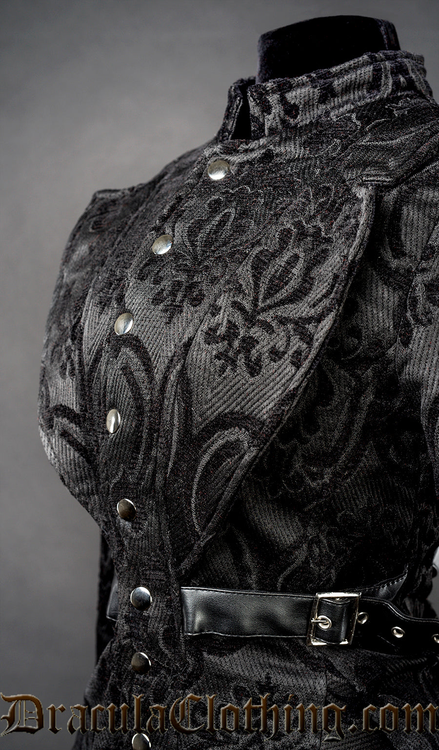 Black Brocade Vendetta Jacket