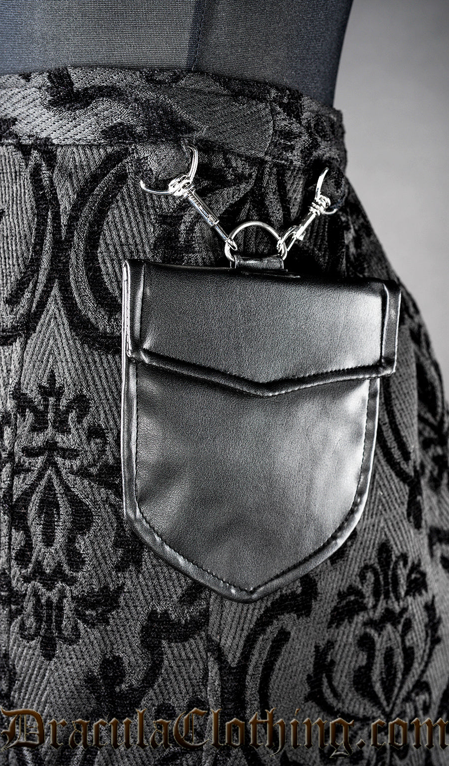 Black Brocade Kilt