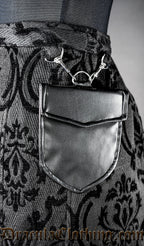 Black Brocade Kilt
