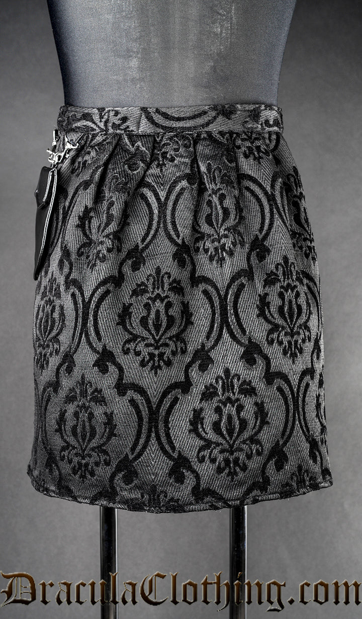 Black Brocade Kilt