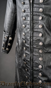 Real Leather Captain Coat