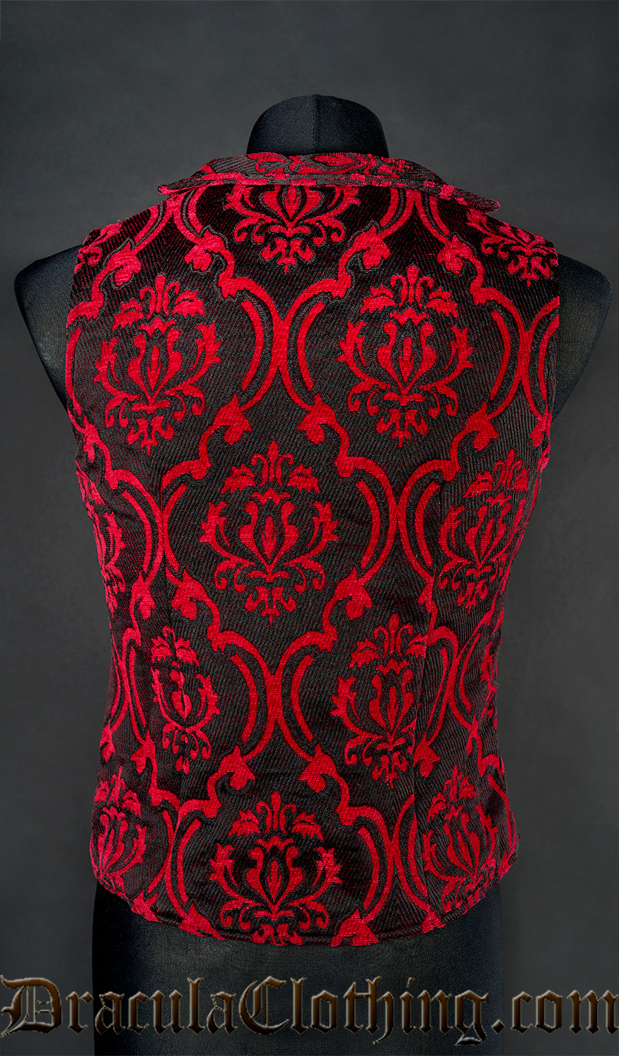 Thick Red Double Buttoned Vest