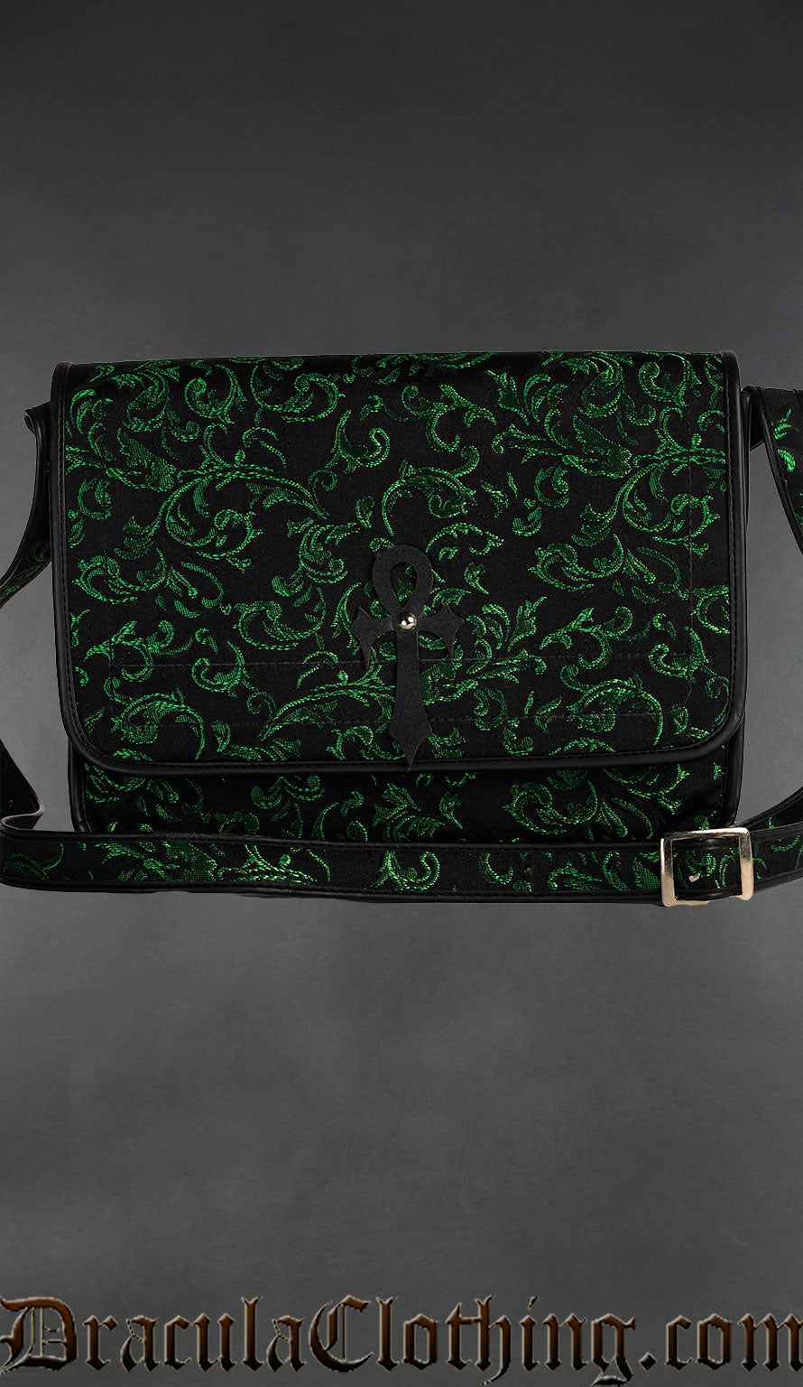 Emerald Ankh Shoulder Bag