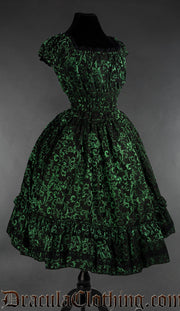 Emerald Gothabilly Dress