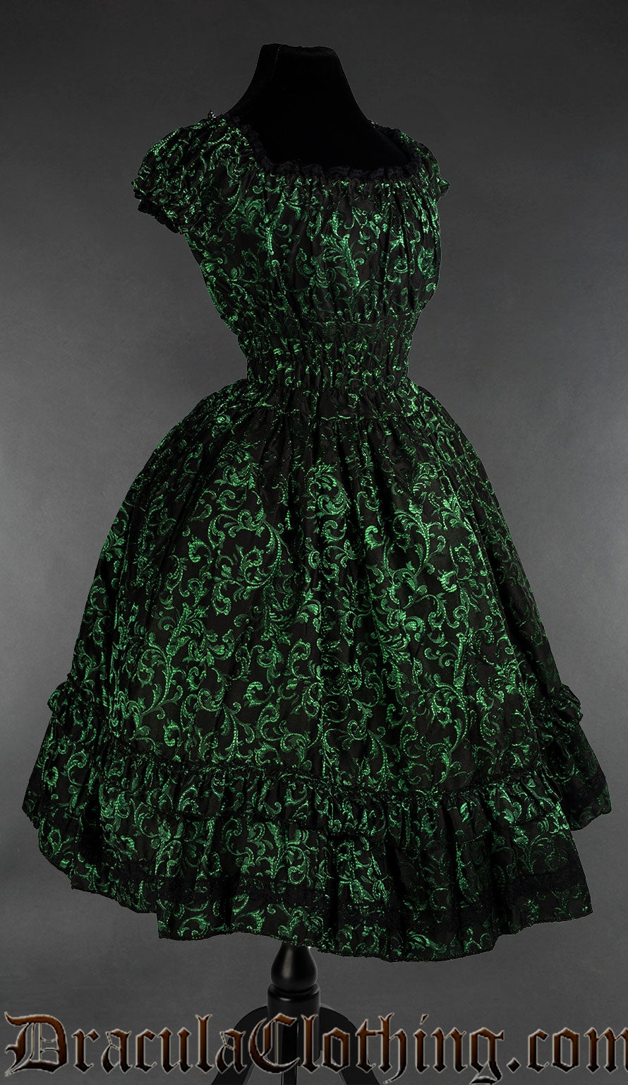Emerald Gothabilly Dress