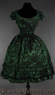 Emerald Gothabilly Dress