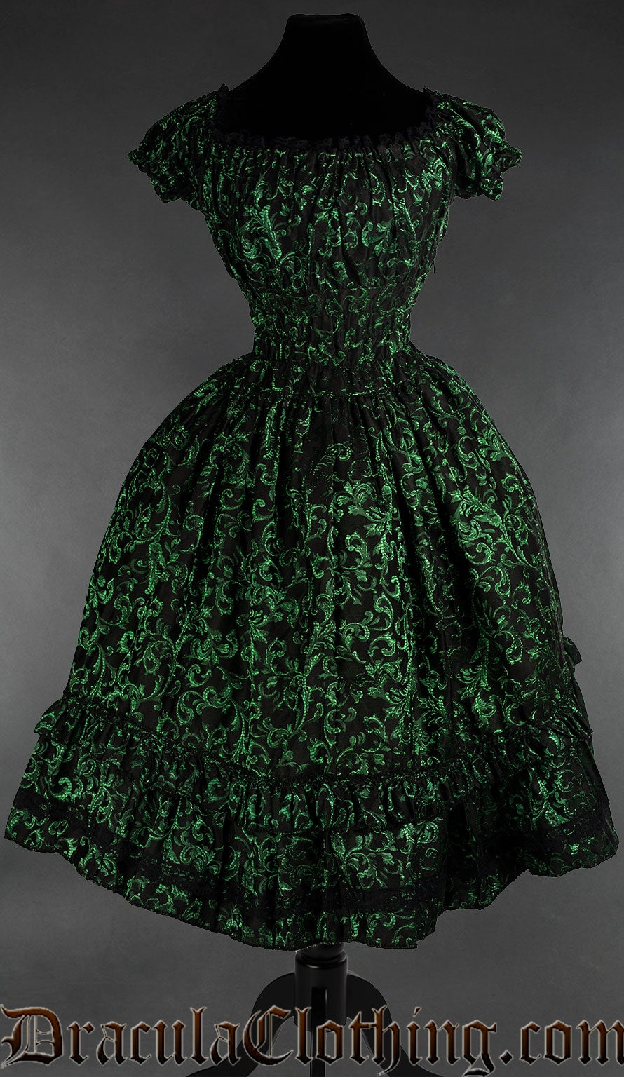 Emerald Gothabilly Dress M/L Emerald Gothabilly Dress M/L