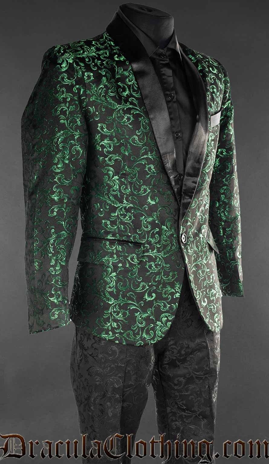 emerald green dress jacket Allure Men Venice Emerald Green Velvet Dinner Jacket (Separates) 36R Ultra Slim
