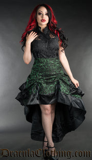 Emerald Layer Bustle Skirt