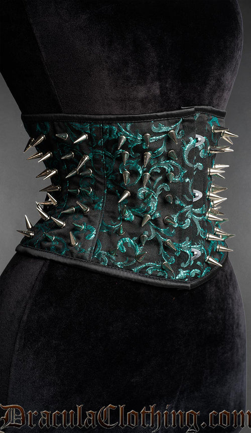 Emerald Spiked Waist Cincher