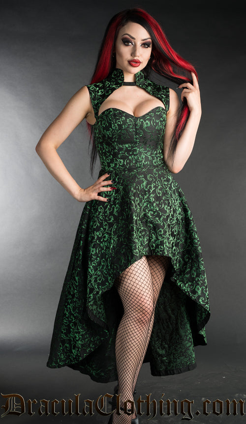 Emerald Steel Choker Dress S