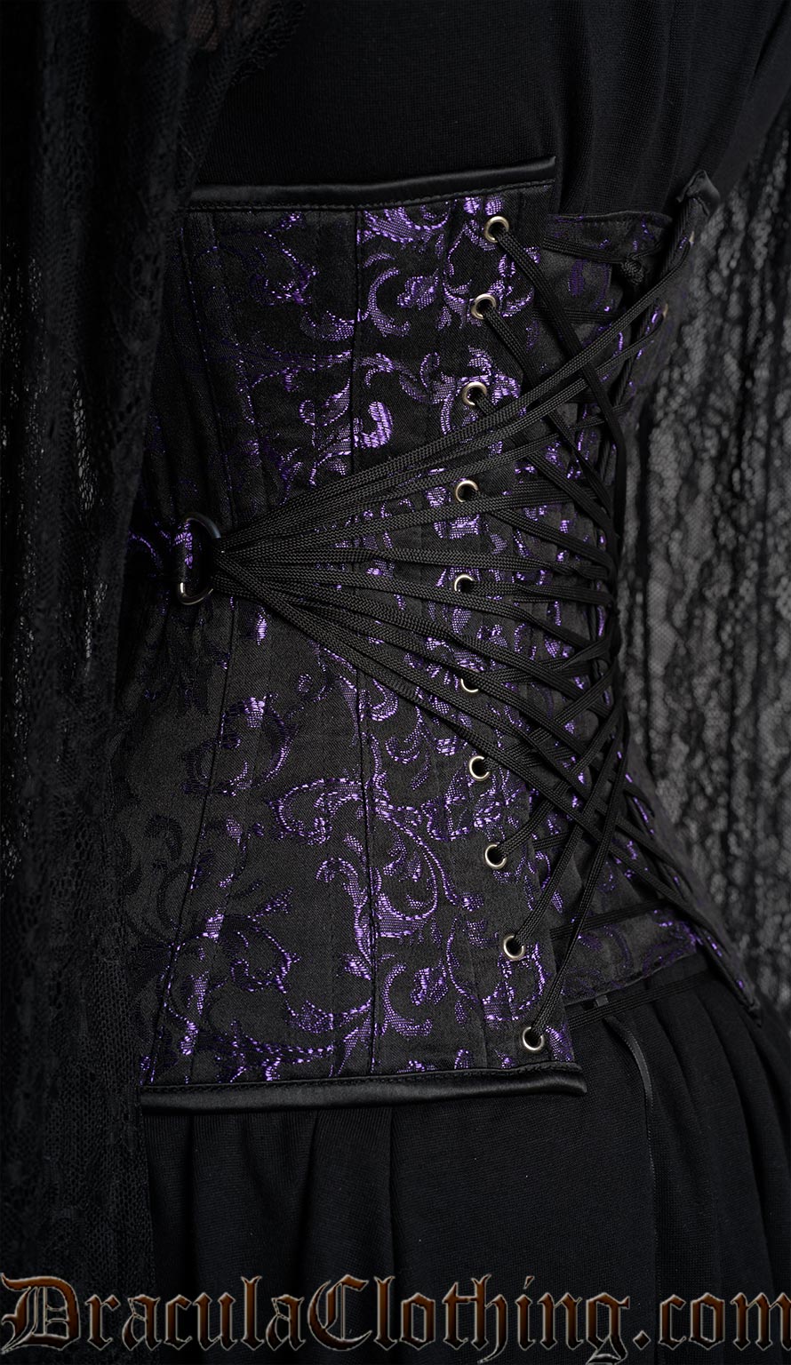 Fan Lacing Amethyst Extreme Waist Corset