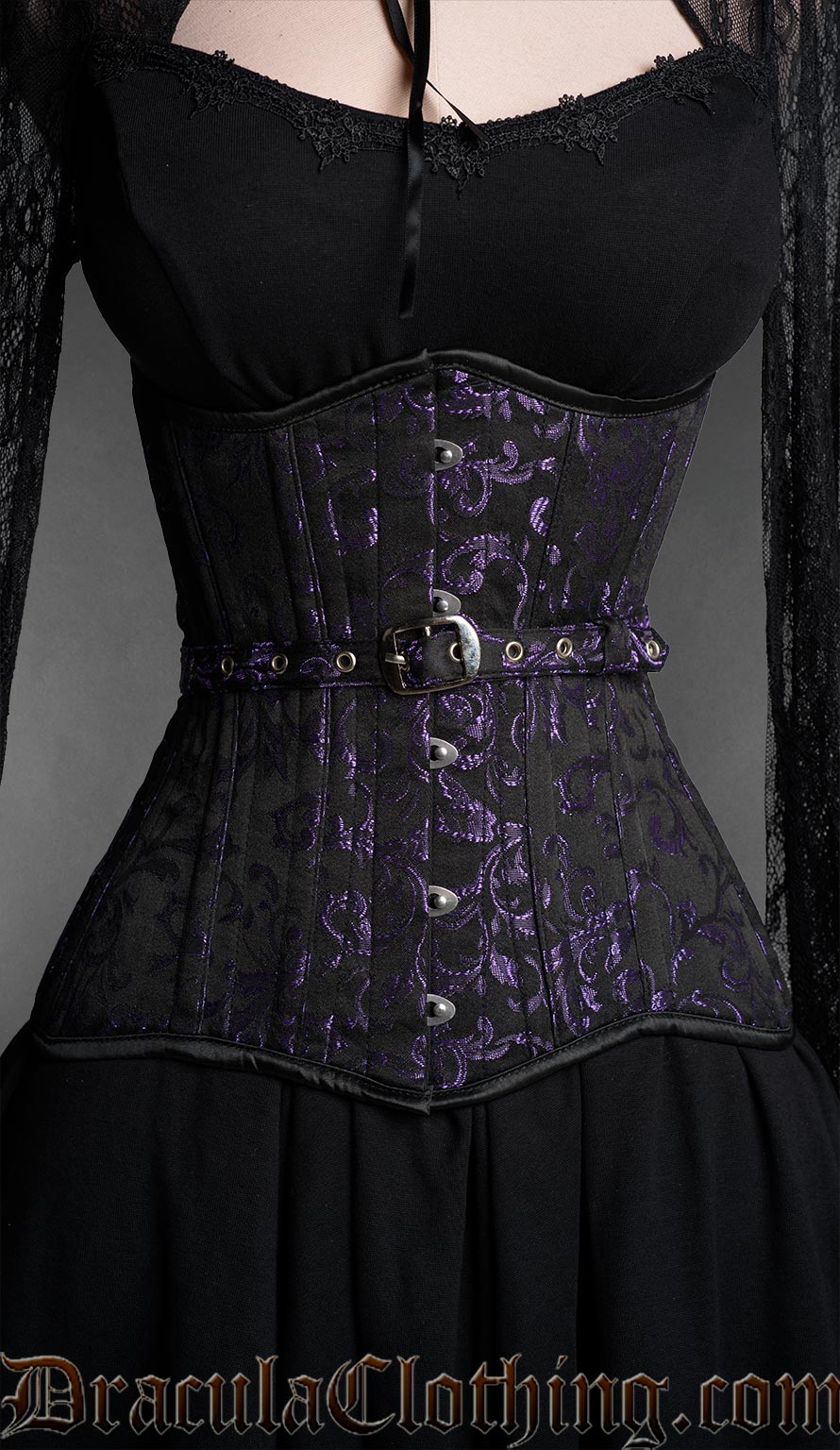 Fan Lacing Amethyst Extreme Waist Corset
