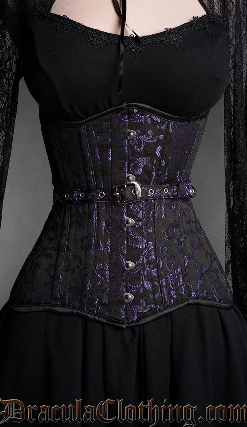 Fan Lacing Amethyst Extreme Waist Corset