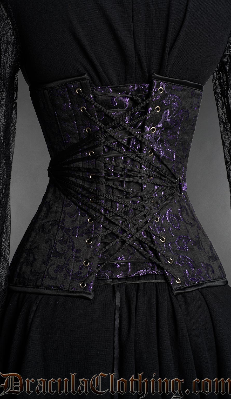 Fan Lacing Amethyst Extreme Waist Corset
