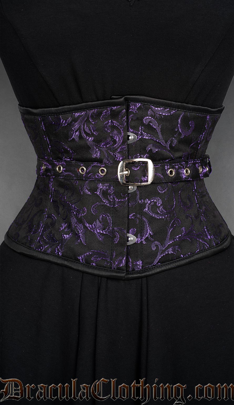 Fan Lacing Amethyst Waist Cincher