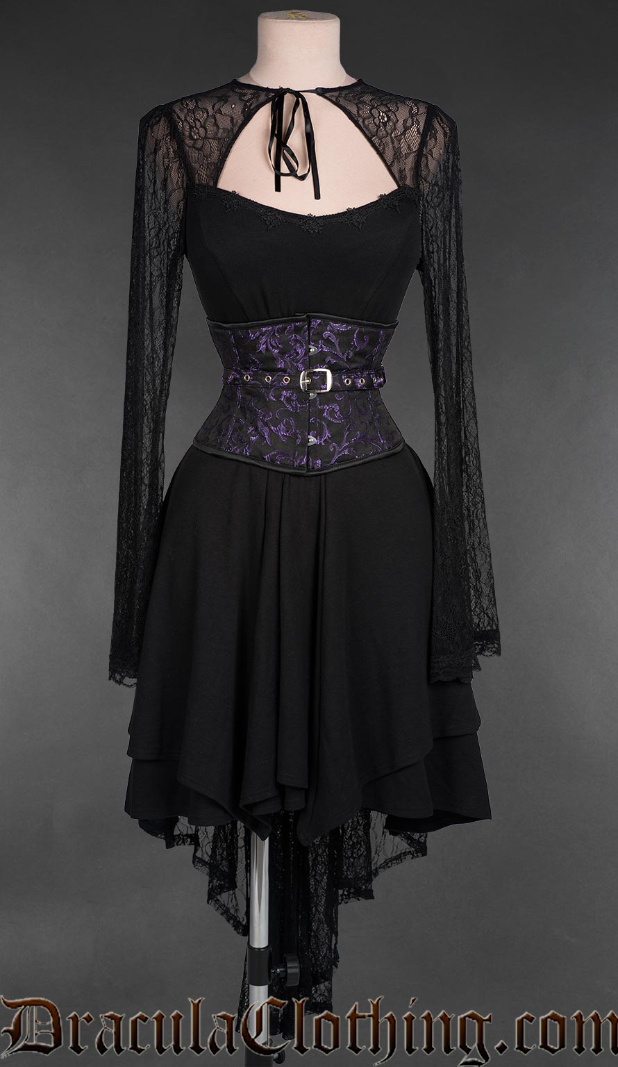 EXCENTRIQUE/マント Fan Lacing Amethyst Waist Cincher – DraculaClothing