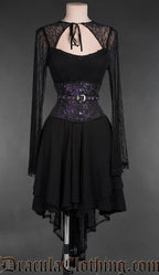 Fan Lacing Amethyst Waist Cincher