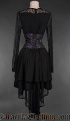 Fan Lacing Amethyst Waist Cincher