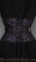 Fan Lacing Amethyst Waist Cincher