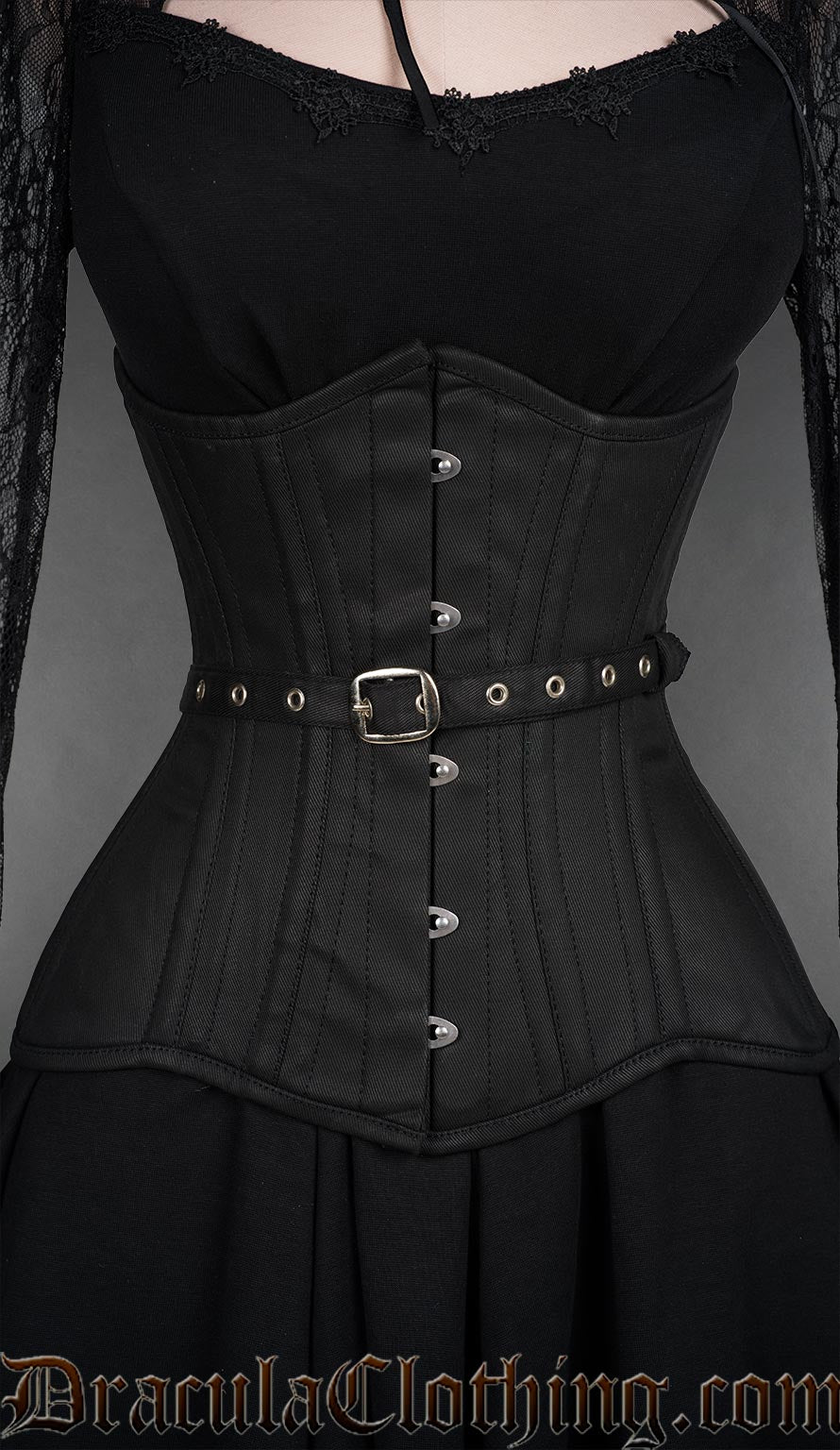 Fan Lacing Cotton Extreme Waist Corset