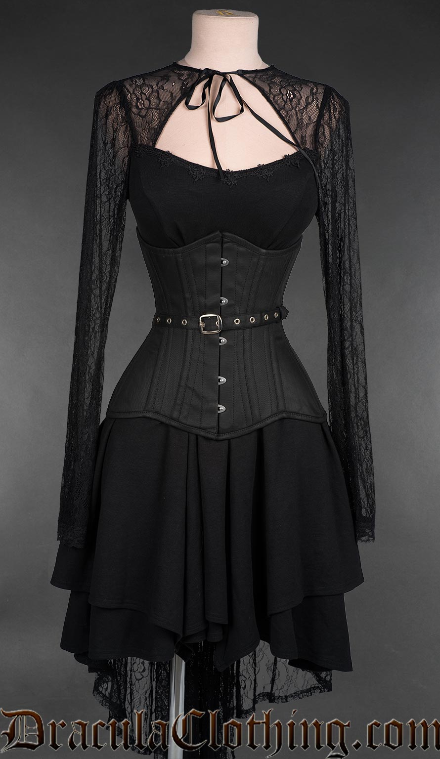 Fan Lacing Cotton Extreme Waist Corset